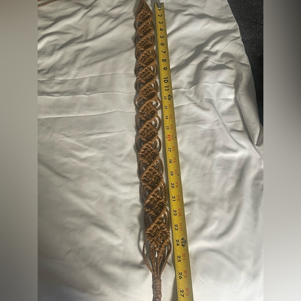 Tan Braided Belt with Bohemian Style - Picture 5 of 5